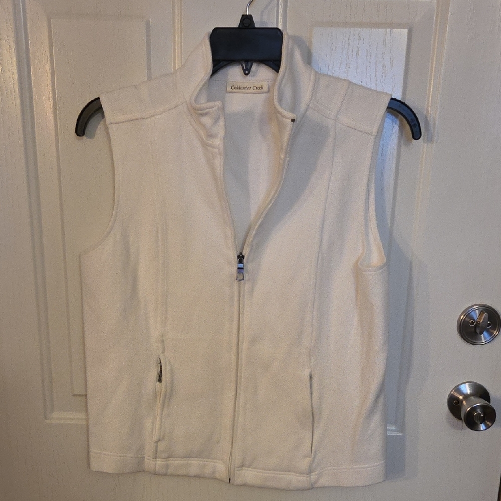 Coldwater Creek Women's White Vest Size Medium